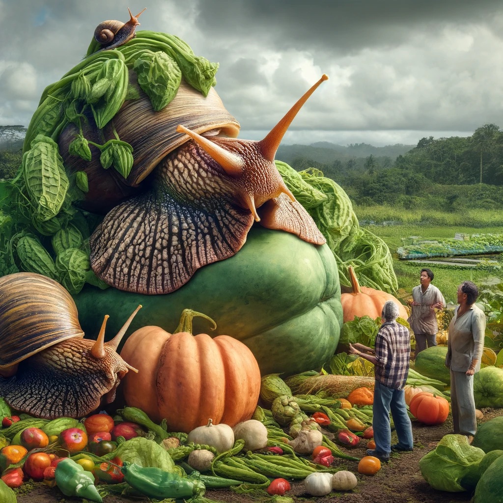 La Réunion : Préoccupation croissante face à l’invasion de l’escargot géant africain dans les exploitations agricoles