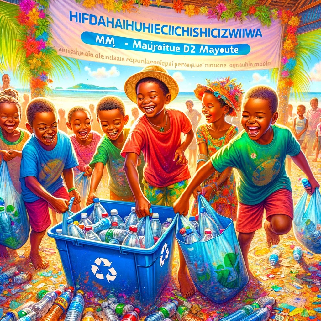 Mayotte&nbsp;: Le recyclage du plastique, l&rsquo;initiative « Hifdahuichisiwa » a remporté un franc&nbsp;succès