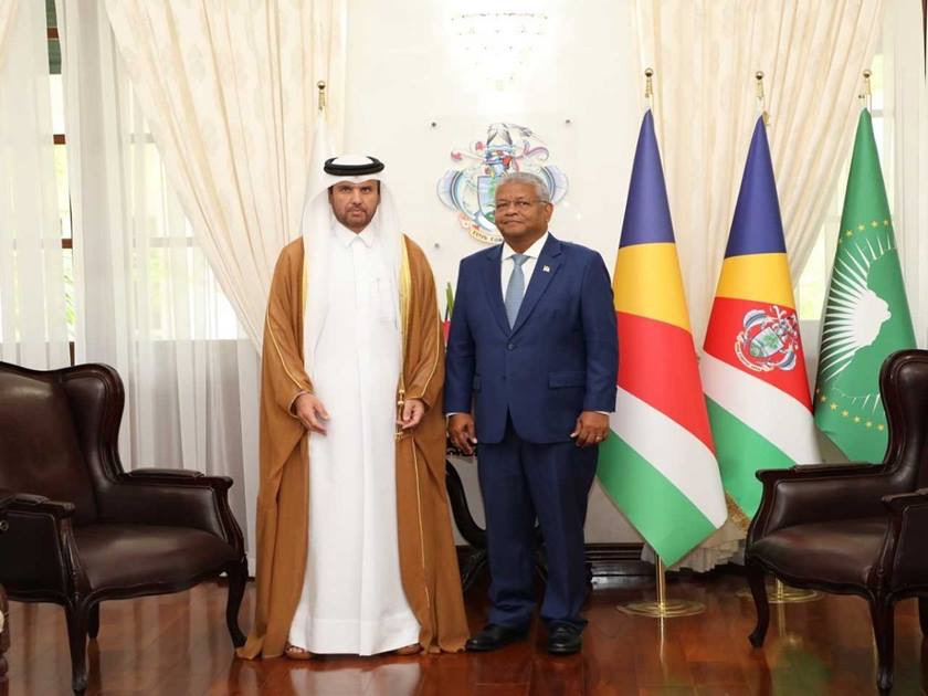 Seychelles&nbsp;: Rencontre entre le Président des Seychelles et les nouveaux diplomates Australien et&nbsp;Qatari